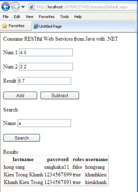 Sử dụng .NET để consume RESTful Web Services