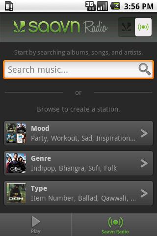 Listen Free Bollywood Music On Android With Saavn Music App