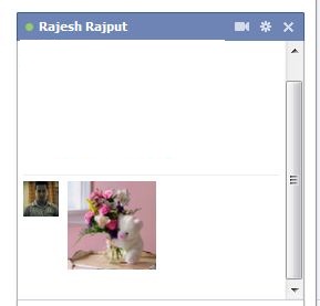facebook chat with image