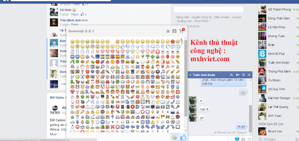 Icon facebook chat box