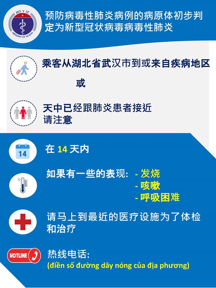 Tờ rơi phòng chống bệnh viêm đường hô hấp cấp do nCoV tại cửa khẩu được in ra 3 thứ tiếng (Việt/Anh/Trung).