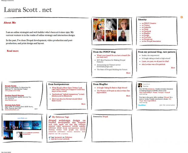 This screenshot is from the soon-to-be-launched LauraScott.net