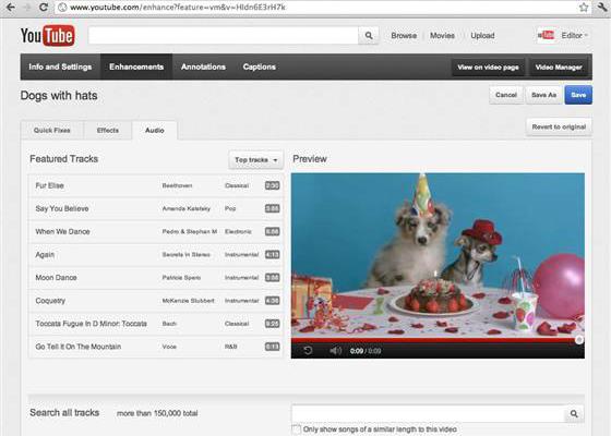 Youtube cung cấp miễn phí 150.000 đoạn nhạc làm nền video