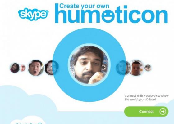 Làm emoticon có hình gương mặt bằng Skype Humoticons