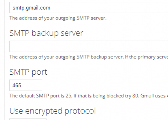 Hướng dẫn cấu hình SMTP với Drupal 7